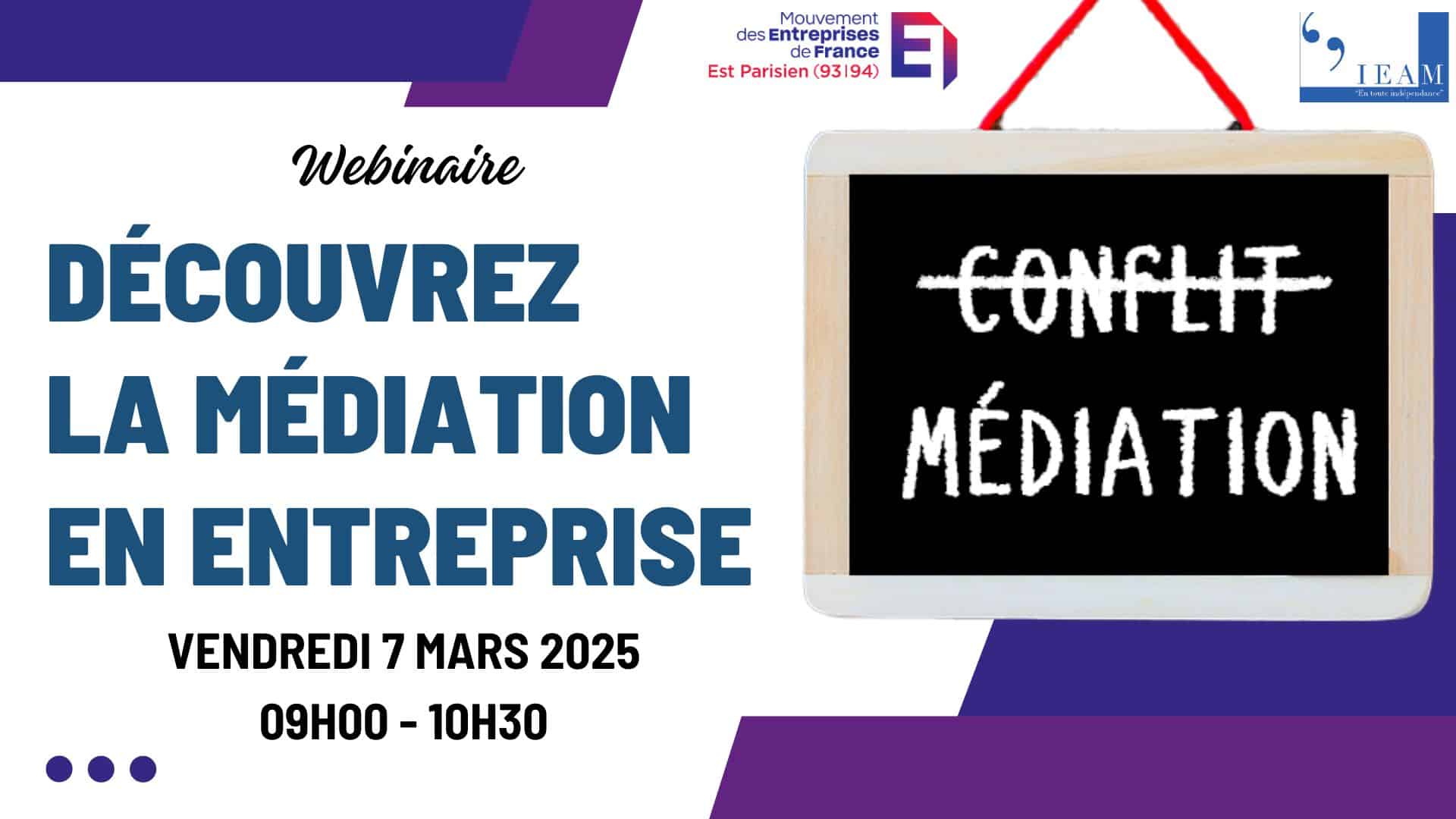 Webinaire du Medef de l'Est Parisien