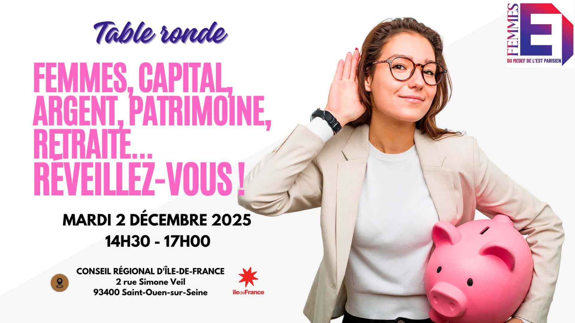 Table ronde du réseau Femmes du Medef de l'Est Parisien