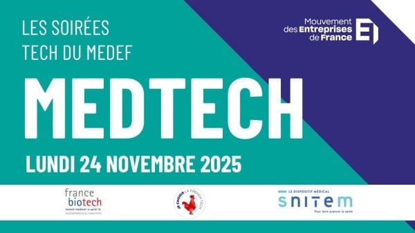 Suite au succès des deux premières éditions des Soirées Tech du MEDEF consacrées aux Legaltech et aux Edtech, nous vous invitons à nous rejoindre pour une troisième édition passionnante centrée sur les Medtech