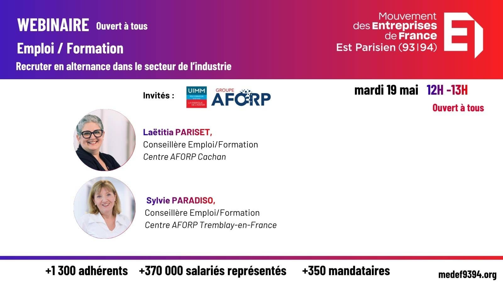 Webinaire | Recruter vos alternants dans le secteur de l'industrie.